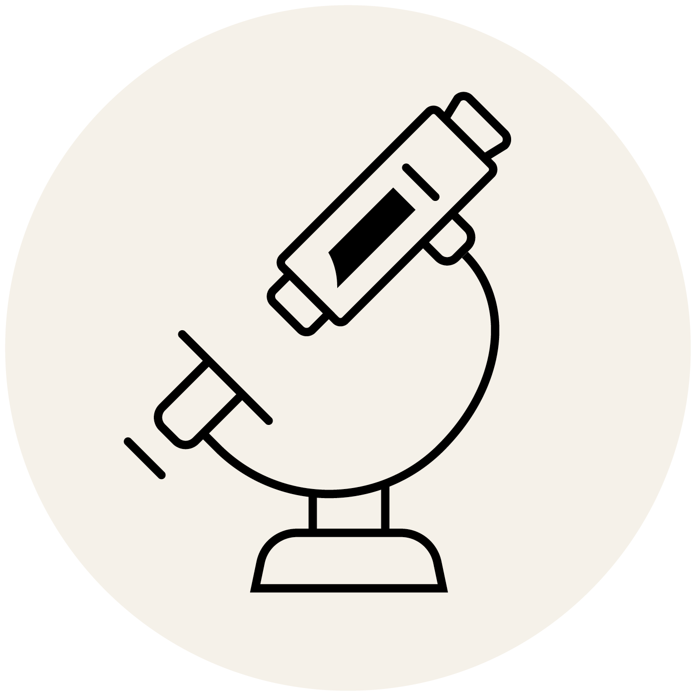 Icona di un microscopio.